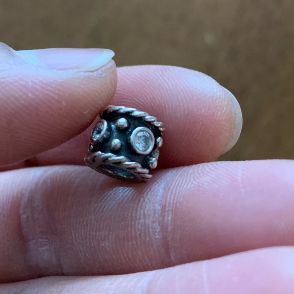 Retired Pandora Oxy Crown with Clear Zirconia Sterling Silver EUC - Picture 5 of 8